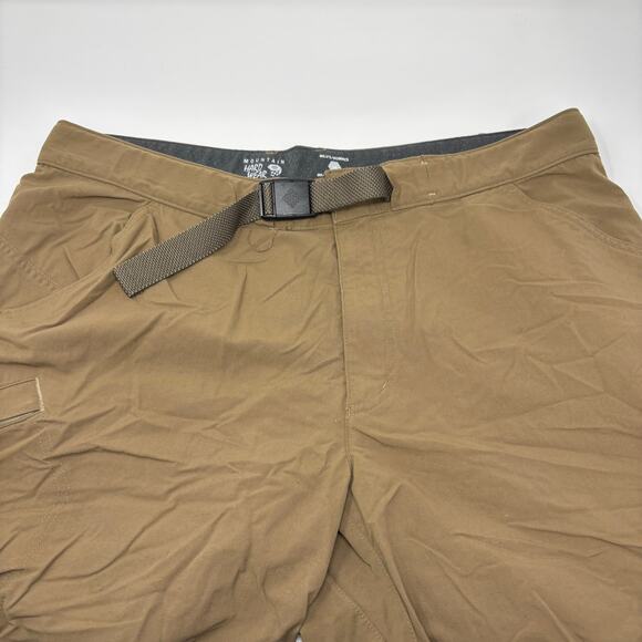 Mountain Hardwear Mens Sz38 Brown Belted Hiking Cargo Shorts - Picture 2 of 6